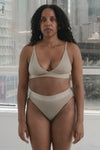 BASERANGE Bamboo fiber and cotton without steel ring wide brim bra series collection soft underwear France BAS-BRTR-BL-000-COCHLEA BRTR1